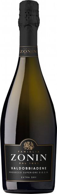 Вино ігр. Zonin Valdobbiadene Prosecco Superiore Extra Dry сухe біл.11.5% 0.75 л 